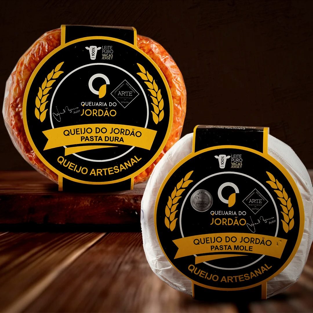 Kit Jordão com Queijo do Jordão Pasta Mole e Queijo Jordão Maturado, da Queijaria do Jordão